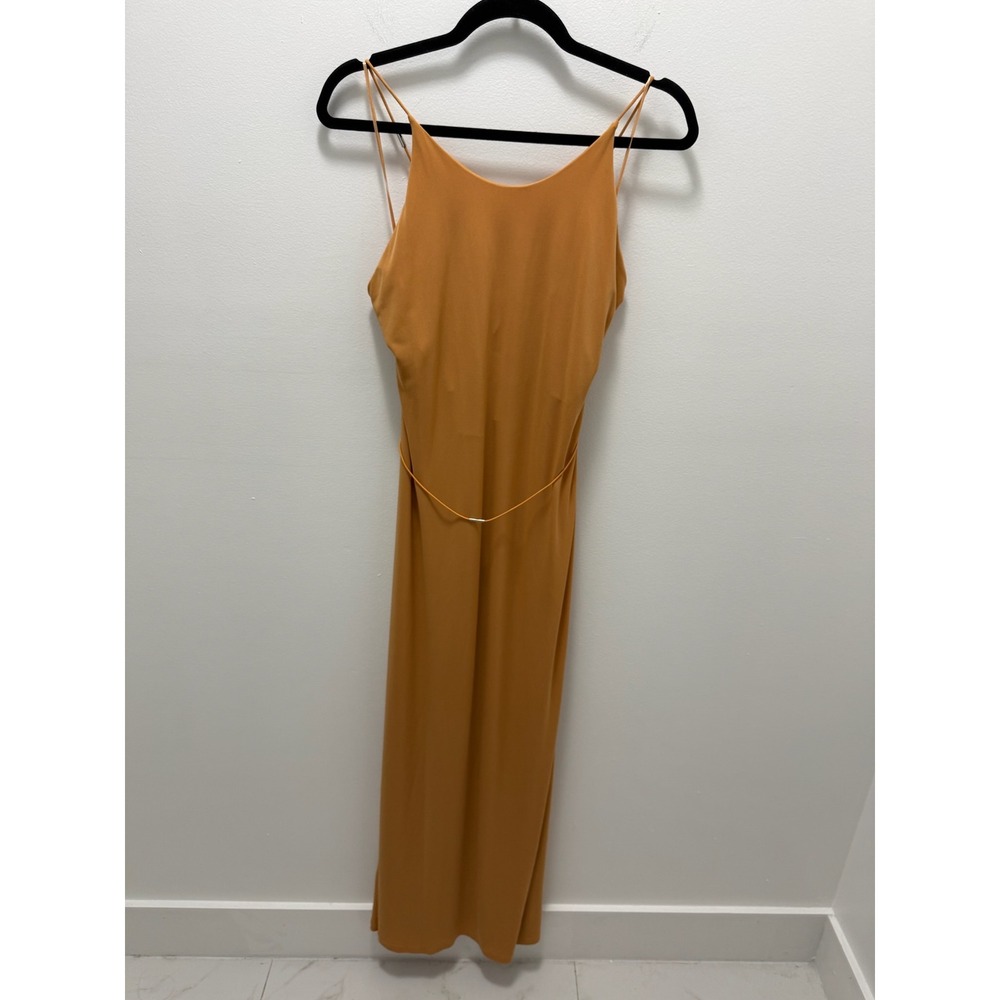 Francisco Costa for Calvin Klein Orange Backless Maxi Dress Size 12